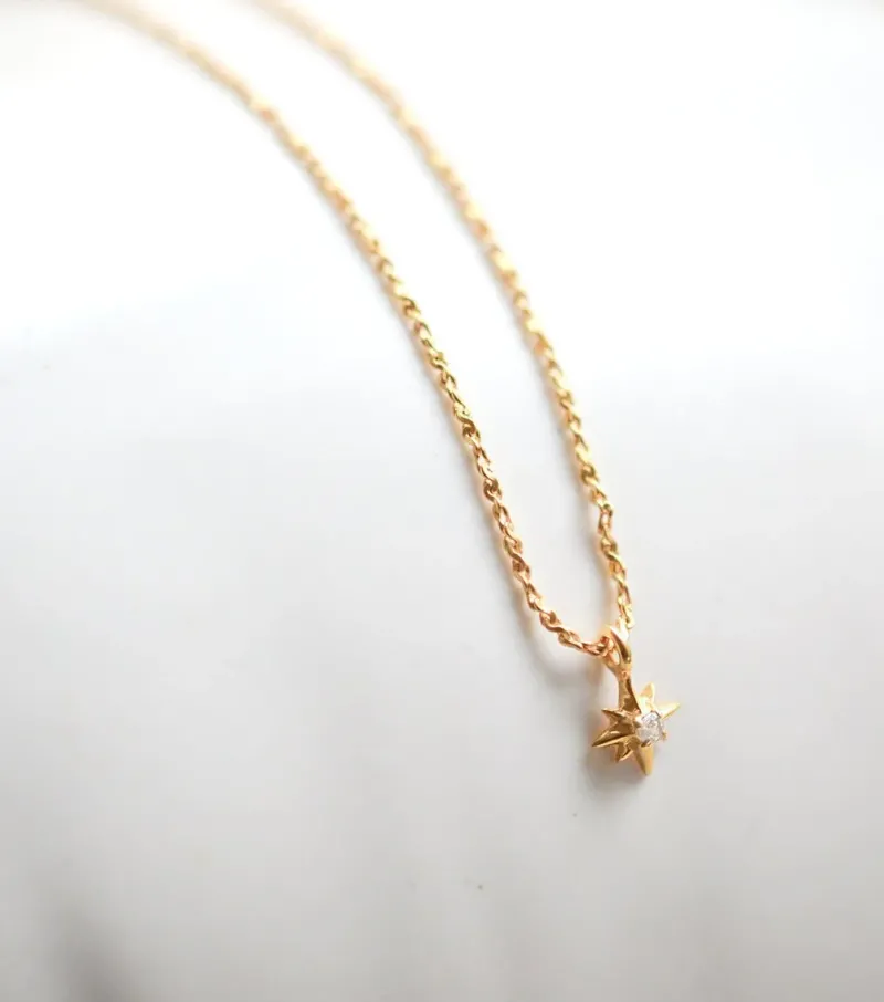 Syster P North Star Kort Guld>Halsband Sale