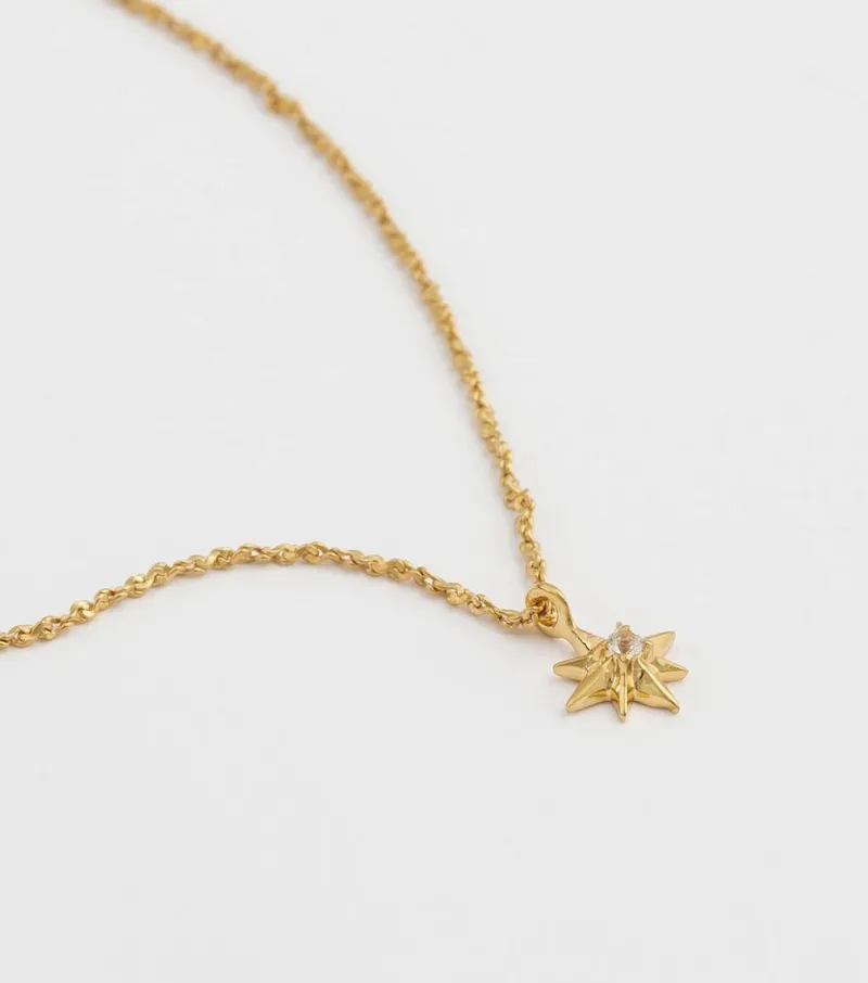 Syster P North Star Kort Guld>Halsband Sale
