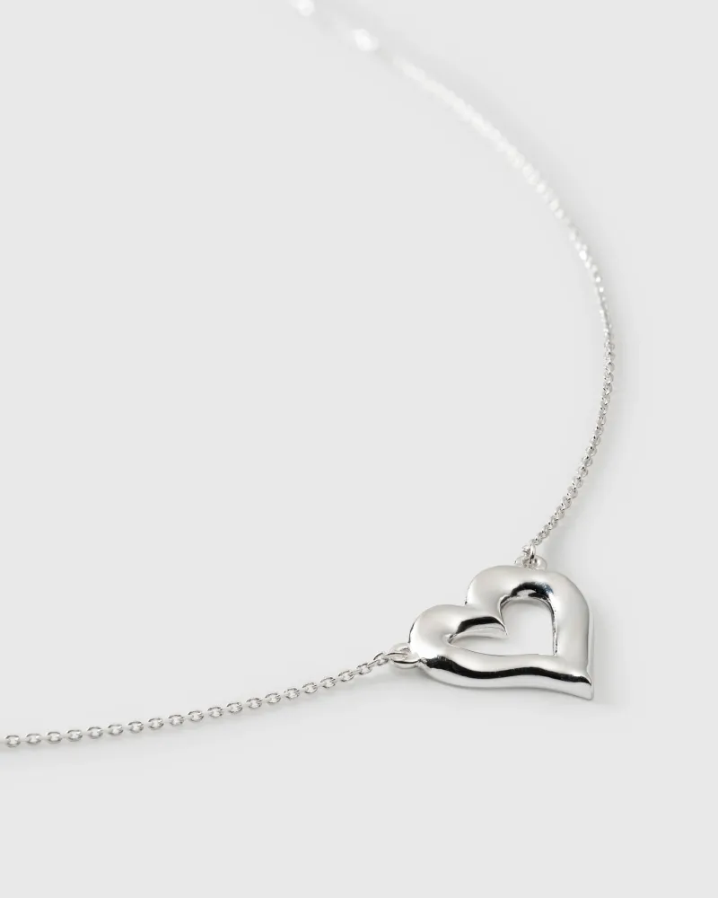 Syster P Puff Heart Silver>Halsband