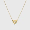 Syster P Puff Heart Guld>Halsband Clearance