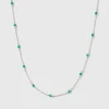 Syster P Santa Monica Silver Green Onyx>Halsband Sale