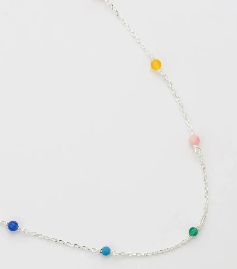 Syster P Santa Monica Multicolor Silver>Halsband Outlet