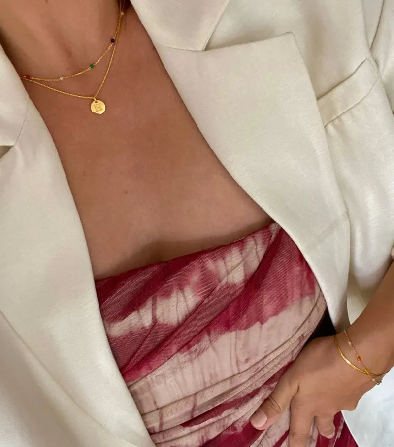 Syster P Santa Monica Multicolor Guld>Halsband Clearance