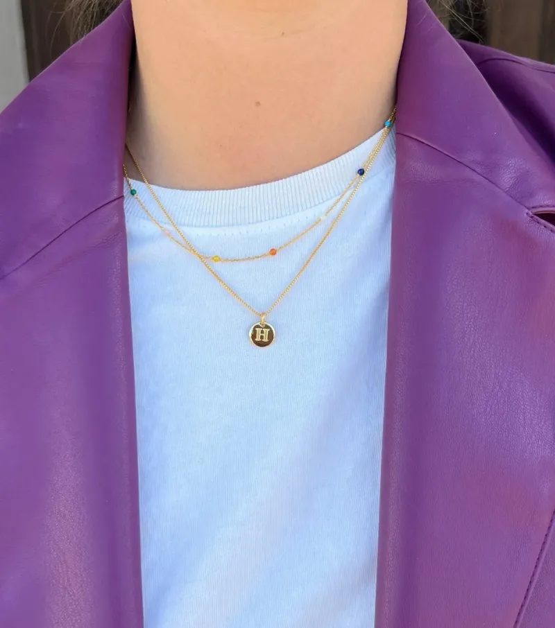 Syster P Santa Monica Multicolor Guld>Halsband Clearance