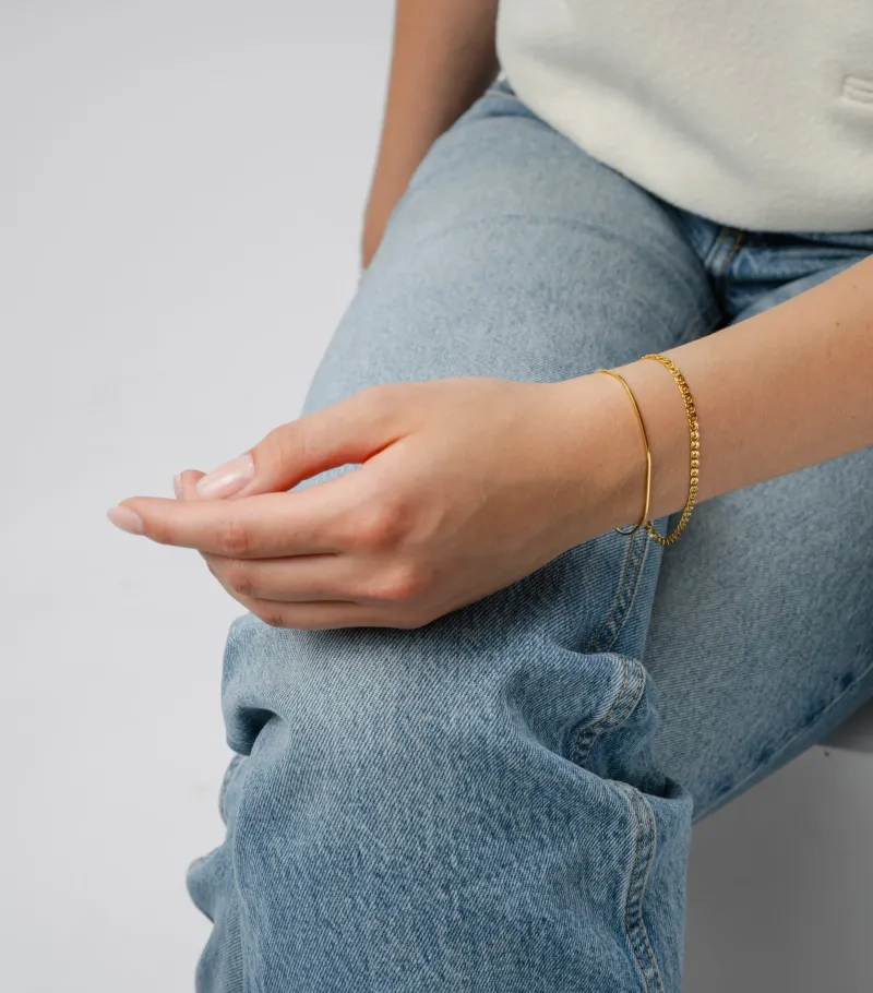 Syster P Sheer Mirror Guld>Armband New