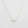 Syster P Snap Crystal Hjärta Silver>Halsband Online