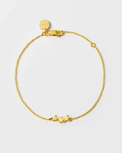 Syster P Snap Triple Star Guld>Armband