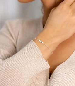 Syster P Snap Triple Star Silver>Armband Clearance