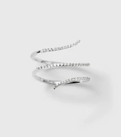 Syster P Sparkle Wrap Ring Silver><noscript><img width=
