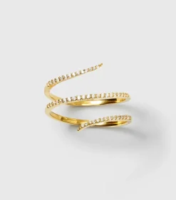 Syster P Sparkle Wrap Ring Guld><noscript><img width=