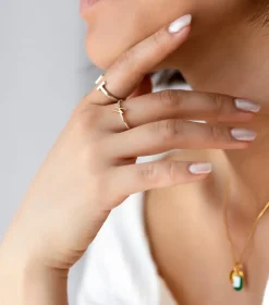 Syster P Strict Plain Bar Ring Silver><noscript><img width=