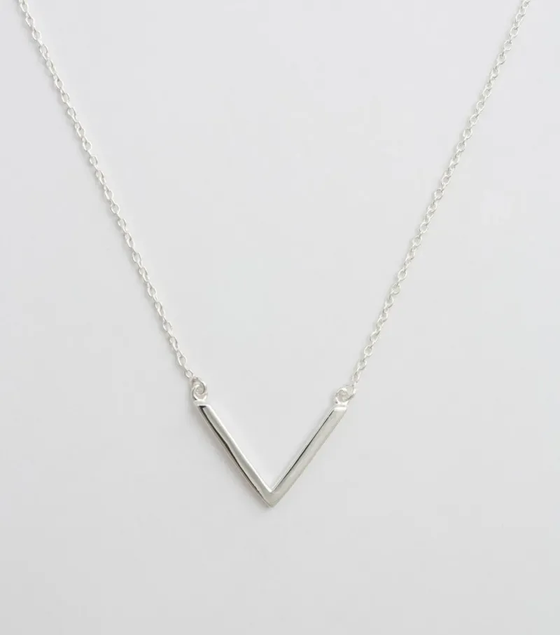 Syster P Strict Plain V Silver>Halsband Best