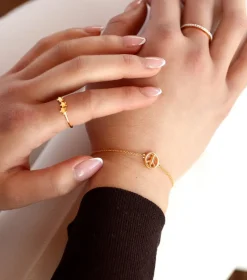 Syster P Tiny Sparkle Ring Guld><noscript><img width=