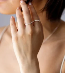 Syster P Tiny Sparkle Ring Silver><noscript><img width=