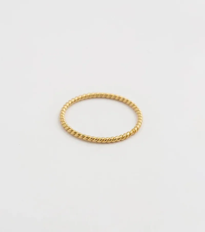 Syster P Tiny Twisted Ring Guld>Ringar Discount