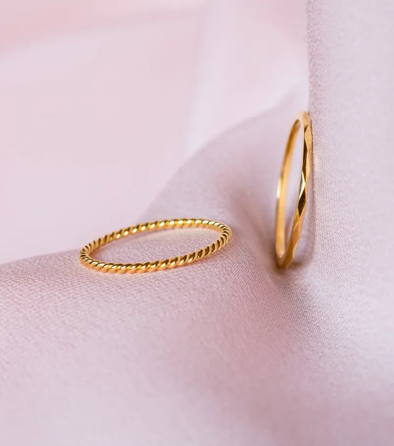 Syster P Tiny Ultrathin Ring Guld>Ringar Sale