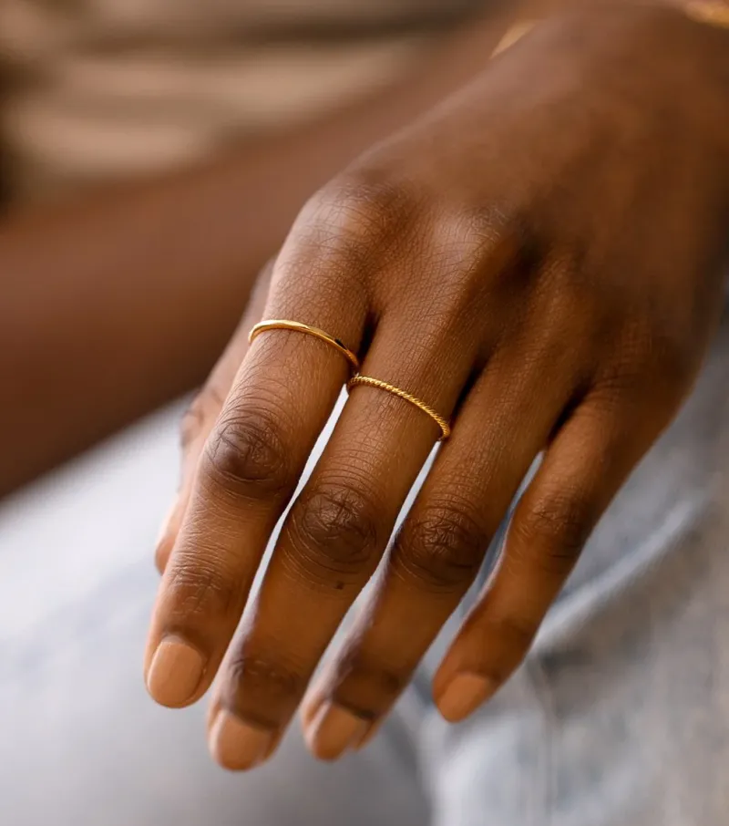 Syster P Tiny Ultrathin Ring Guld>Ringar Sale