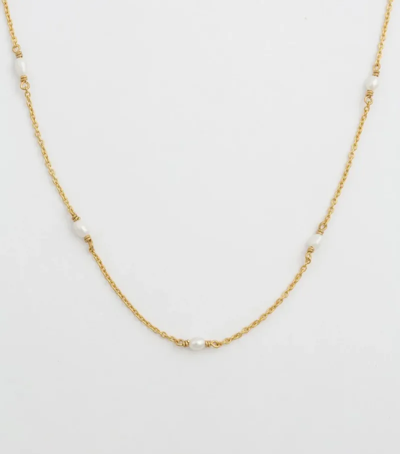 Syster P Treasure Multi Pearl Guld>Halsband Hot