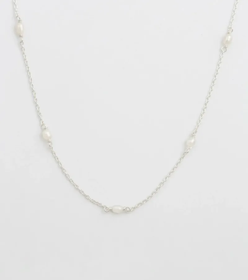Syster P Treasure Multi Pearl Silver>Halsband Hot
