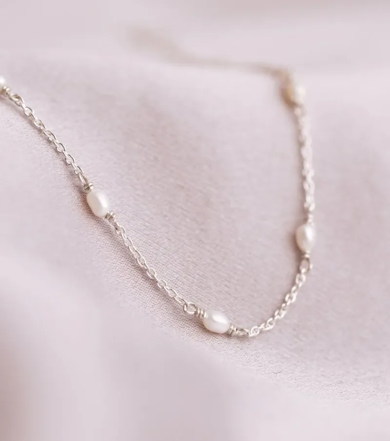Syster P Treasure Multi Pearl Silver>Halsband Hot