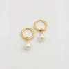 Syster P Treasure Pearl Hoop Guld>Örhängen Best