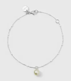 Syster P Treasure Single Pearl Silver>Armband Clearance