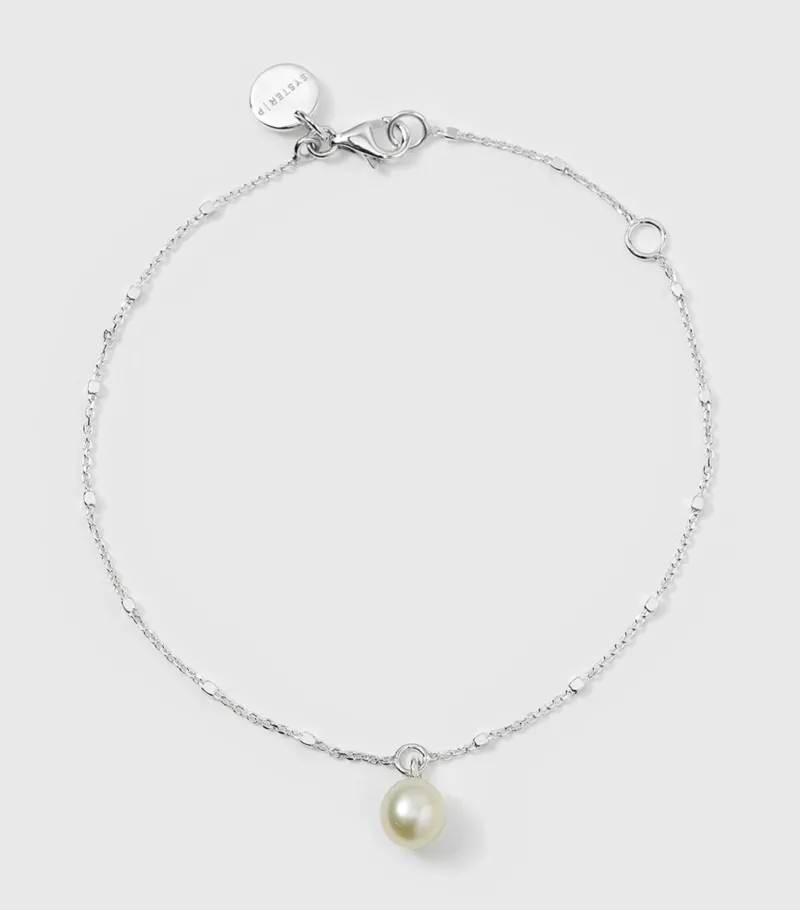Syster P Treasure Single Pearl Silver>Armband Clearance