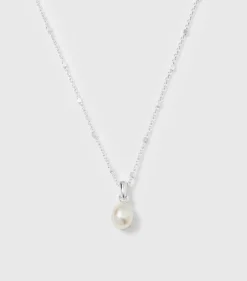Syster P Treasure Single Pearl Silver>Halsband Clearance