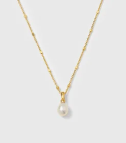 Syster P Treasure Single Pearl Guld>Halsband Hot
