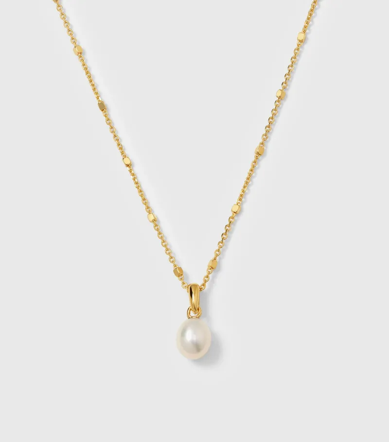 Syster P Treasure Single Pearl Guld>Halsband Hot
