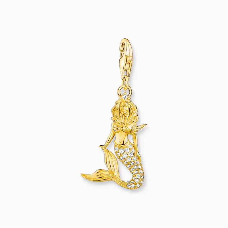 Charm-hängsmycke sjöjungfru guld>Thomas Sabo Sale