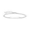 Armband classic med klöverblad & vit sten – A1977-051-21>Thomas Sabo New