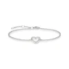 Armband hjärta vita stenar – A1553-051-14>Thomas Sabo Online