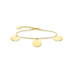 Armband med tre hängsmycke guld – A1961-413-39>Thomas Sabo New
