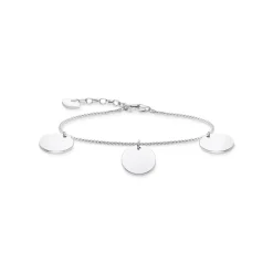 Armband med tre hängsmycke silver – A1961-001-21>Thomas Sabo