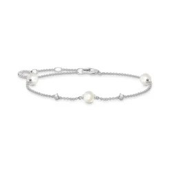 Armband pärlor med vita stenar silver – A2038-167-14>Thomas Sabo Clearance