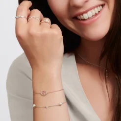 Armband Tree of Love med vita stenar roséguld – A2041-416-14>Thomas Sabo Clearance