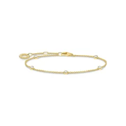 Armband vit stenar guld – A1999-414-14>Thomas Sabo New