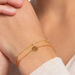 Armband vit stenar guld – A1999-414-14><noscript><img width=