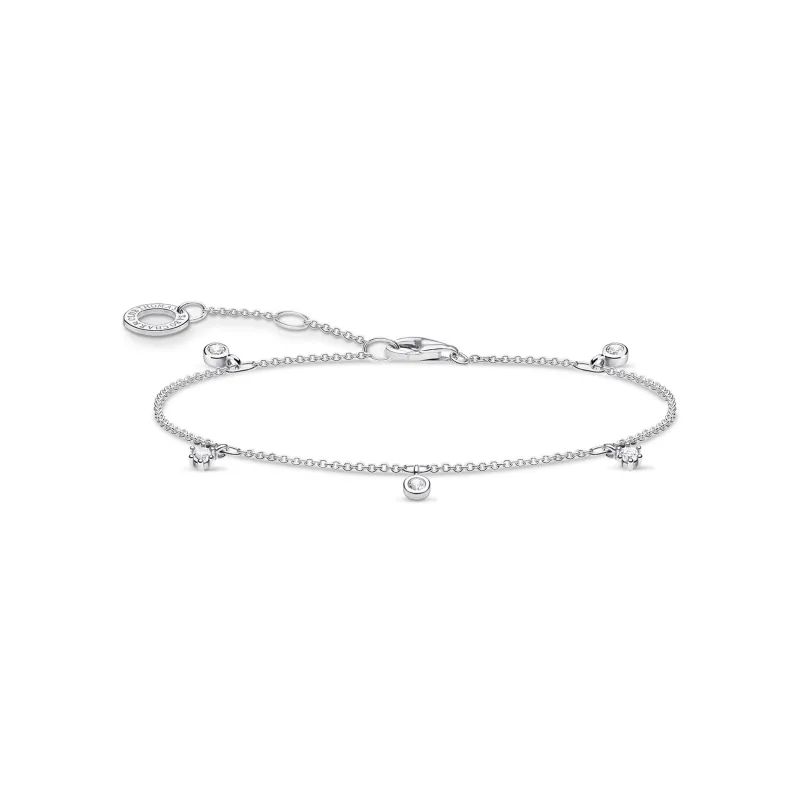 Armband vita stenar silver – A1998-051-14>Thomas Sabo Online