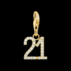Berlock Nummer 21 Guld 2140-414-39>Thomas Sabo Discount