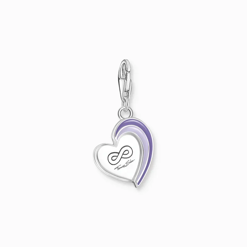 Charm BEST FRIEND Hjärta Lila 2046-664-13>Thomas Sabo Hot