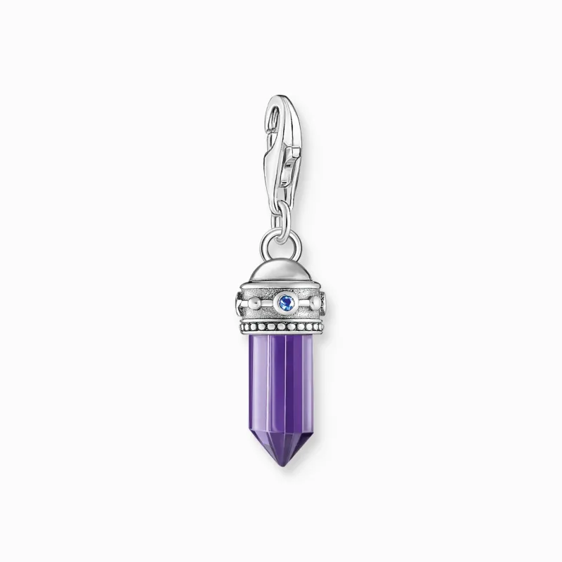 Charm Hexagon Silver Lila 2047-348-13>Thomas Sabo New