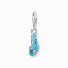 Charm-hängsmycke turkos flip-flop med färgglada stenar silver>Thomas Sabo Online