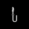Charm-hängsmycke bokstaven U med vita stenar silver>Thomas Sabo Hot