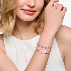 Charm-hängsmycke bokstaven J med vita stenar silver>Thomas Sabo Clearance