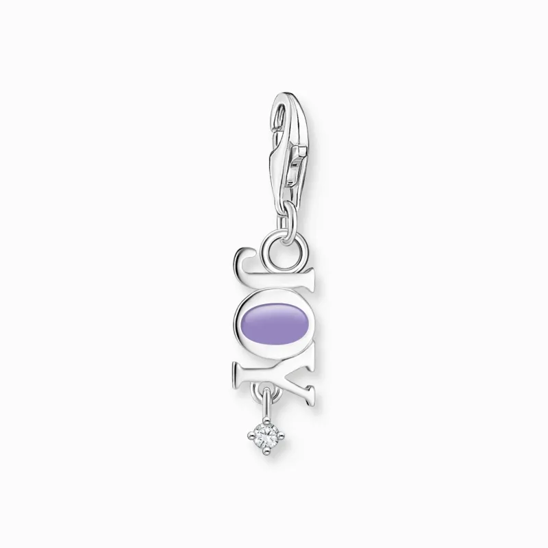 Charm-hängsmycke Joy med vit sten silver>Thomas Sabo Sale