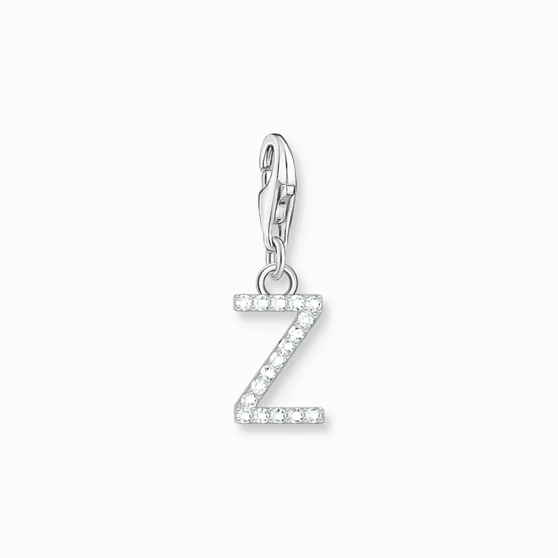 Charm-hängsmycke bokstaven Z med vita stenar silver>Thomas Sabo Best