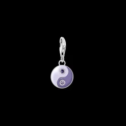 Charm-hängsmycke lila yin & yang silver>Thomas Sabo Sale