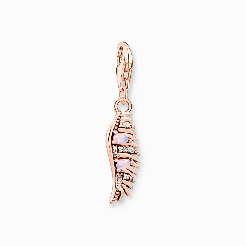 Fenixfjäder med rosa stenar roséguld – 1906>Thomas Sabo Hot